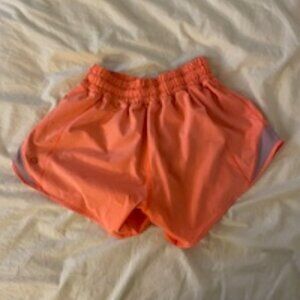 Neon Orange Lululemon Shorts Size 2 3.5 inch